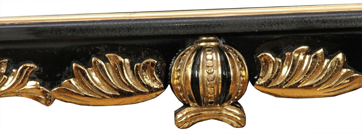 Pomp??s by Casa Padrino Conjunto de Comedor Barroco de Lujo - Pomp??s Mesa de Comedor Barroco con Tapa de Cristal y 8 Sillas con Pedrer¨ªa Dise?adas por Harald Gl??ckler - Muebles estilo barroco