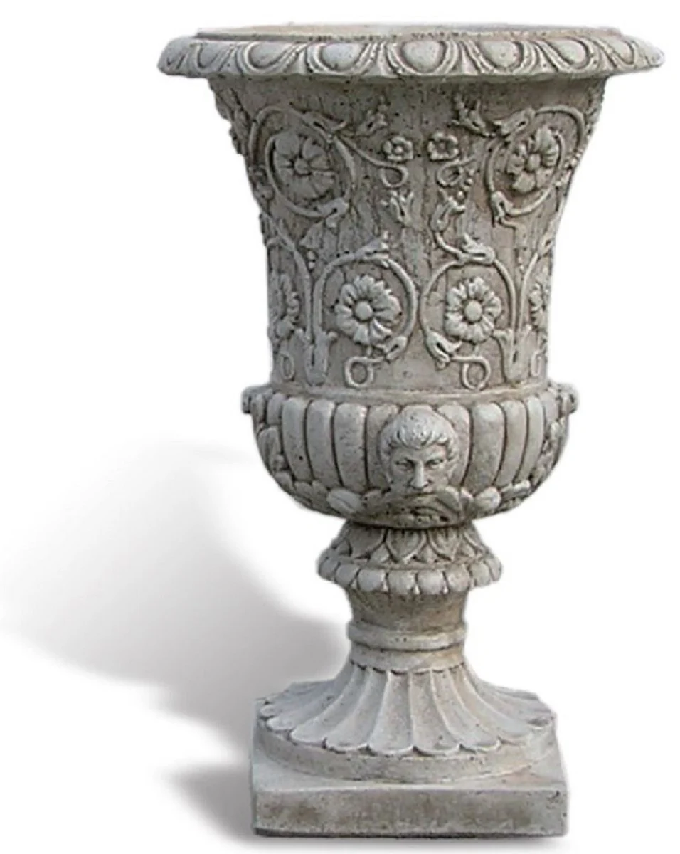 Casa Padrino maceta barroco de lujo gris antiguo ? 40 x A. 60 cm - Hecho en Italia