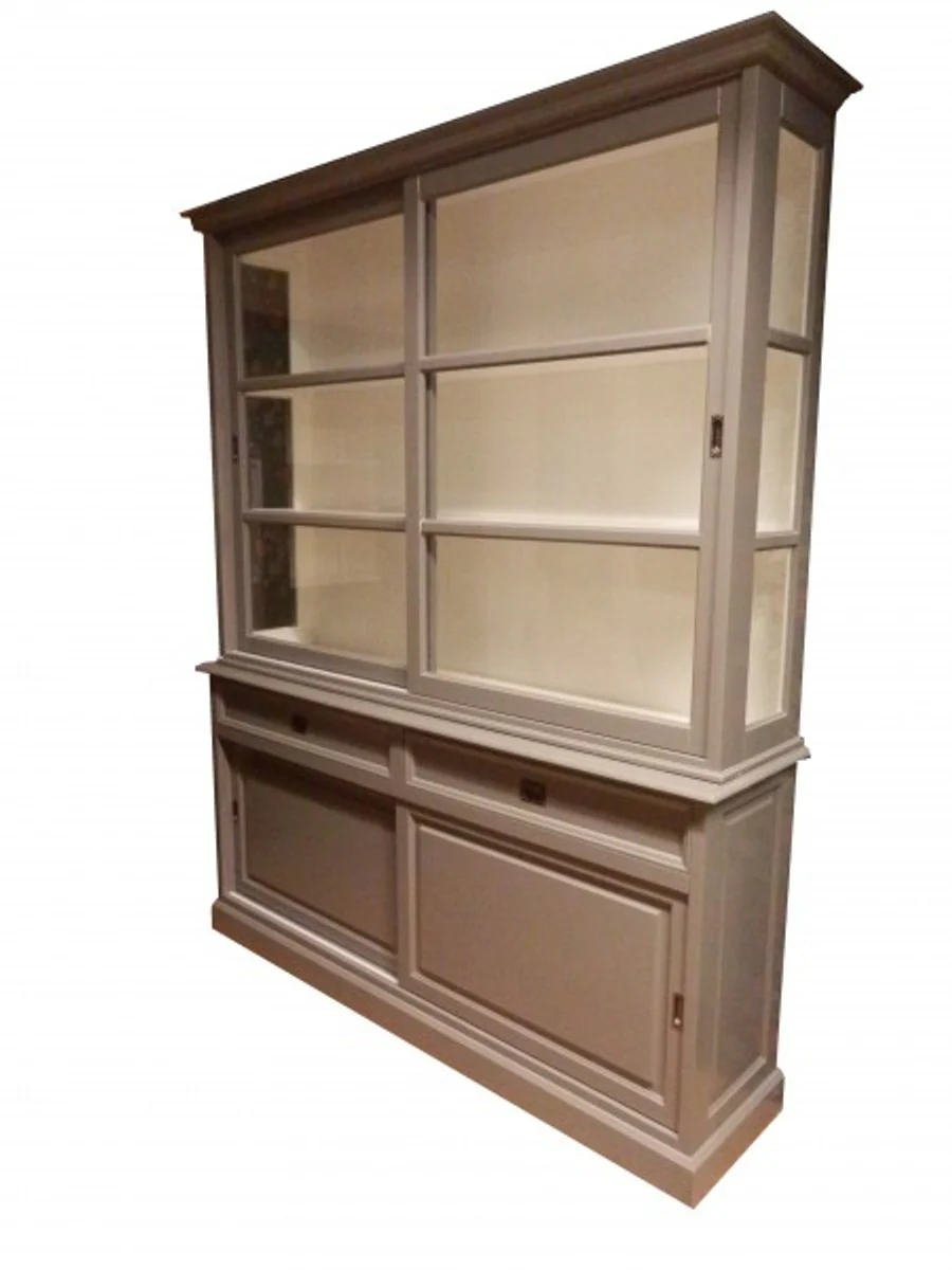 Large Shabby chic country house style cabinet with 2 doors and 2 drawers, buffet wardrobe dining room