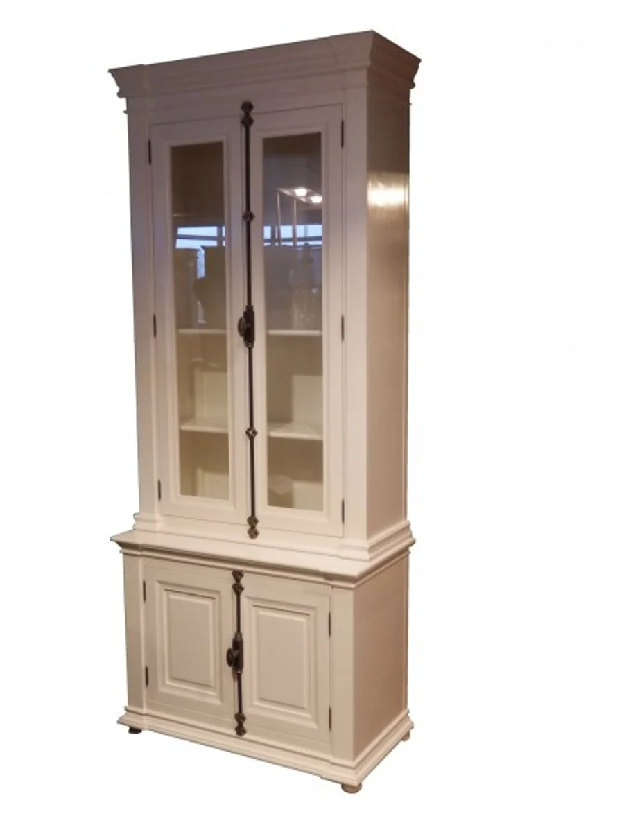 Shabby Chic country house style cabinet buffet cabinet 100 x 45 x 245 cm - wardrobe dining room