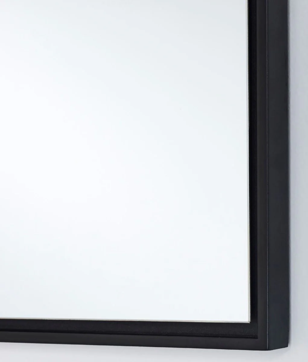 Casa Padrino espejo de lujo con marco de madera negro 35 x H. 130 cm - Espejo de Pared de Sal¨®n