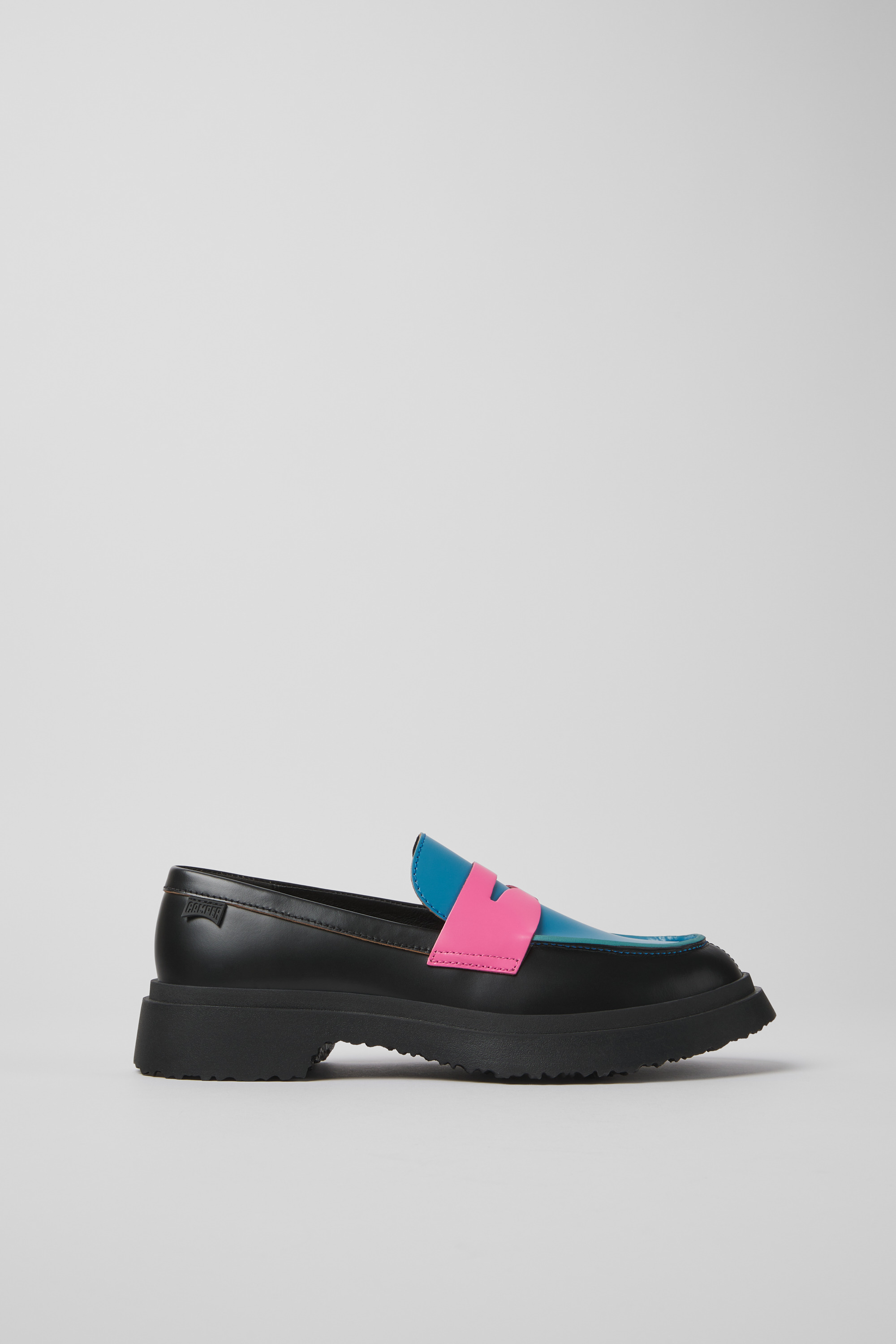 Twins - Multicolored leather loafers for women