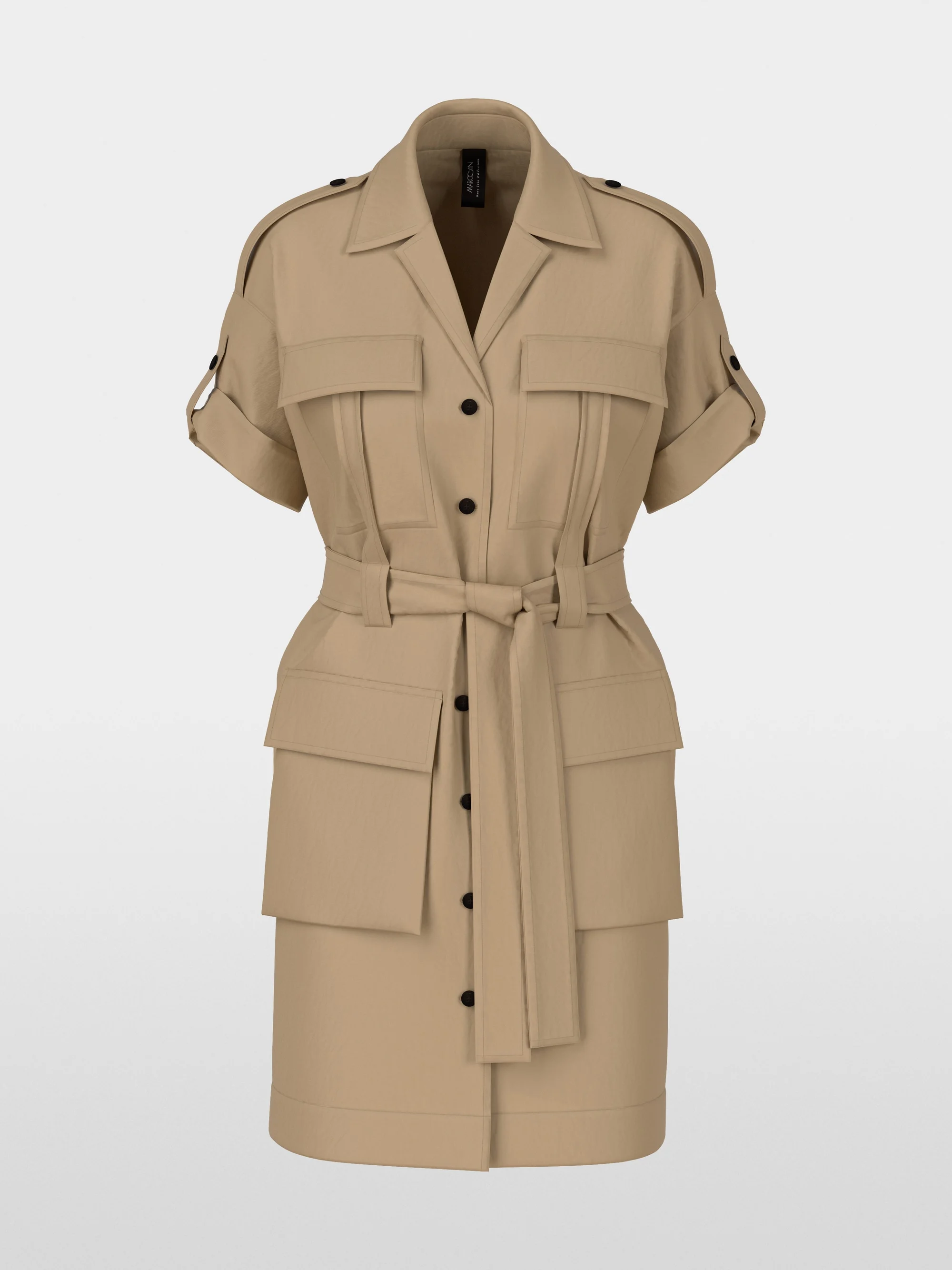 Marc-Cain Utility-style plain shirt dress