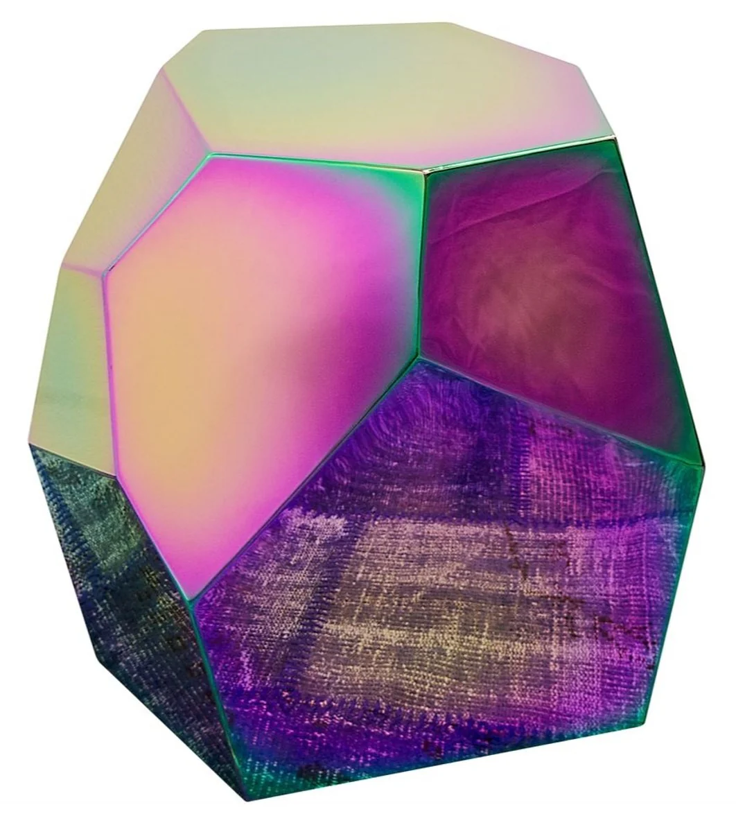 Casa Padrino mesa auxiliar de dise?o titanium 65 x 50 x H. 60 cm - colecci¨®n de dise?o