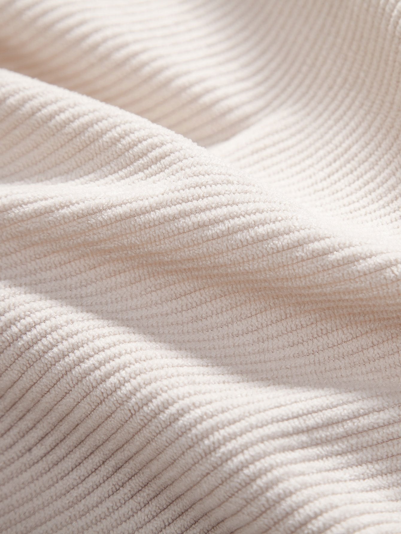 Long Sleeve Polo Collar Corduroy Shirt & Straight Leg Corduroy Pants