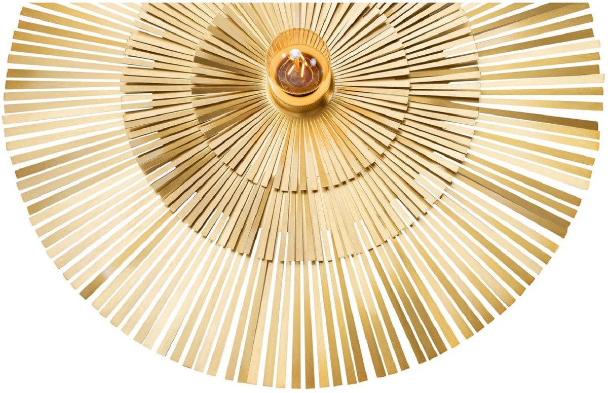 Casa Padrino lámpara de pared de lujo Ø 60 cm - Lámpara de pared redonda de latón - Lámpara de Pared para Hotel y Restaurante - Colección de Lujo