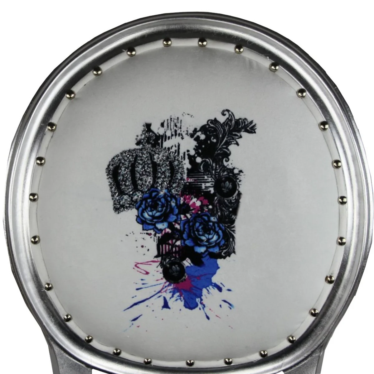 Pomp??s by Casa Padrino Luxury Dining Barroque Chair Black / Red / Gold - Rose - Pomp??ser Baroque Chair dise?ada por Harald Gl??ckler