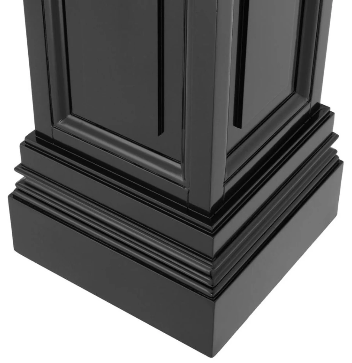 Casa Padrino de caoba dise?ador pilar negro 33 x 33 x H. 80 cm - mesa auxiliar de lujo