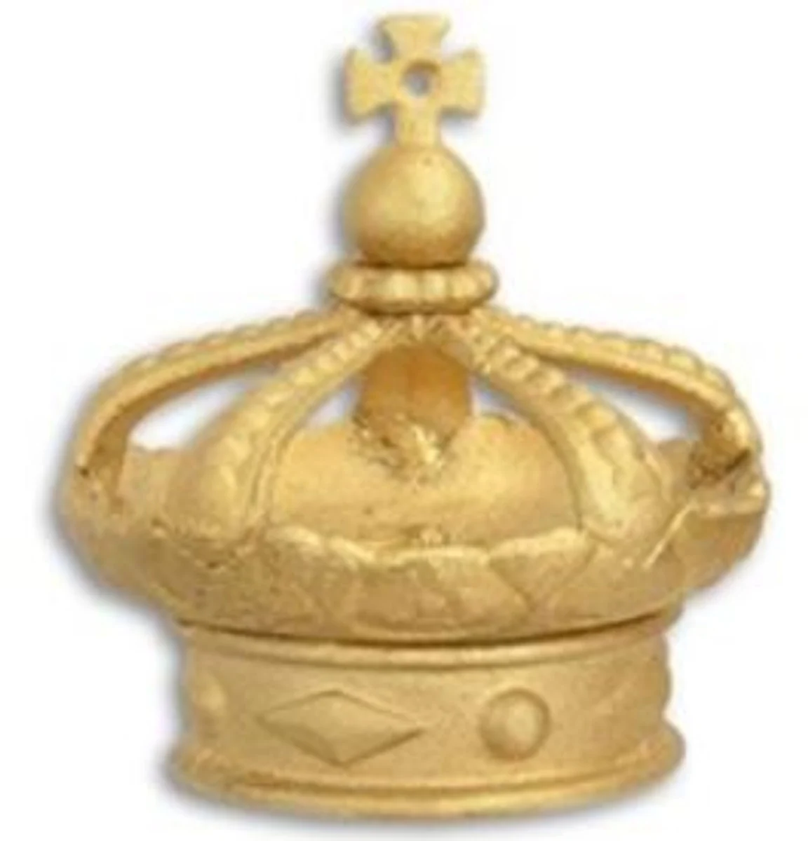 Casa Padrino conjunto de corona de decoración barroco oro Ø 15,3 x A. 13 cm - Accesorios de Deco en Estilo Barroco