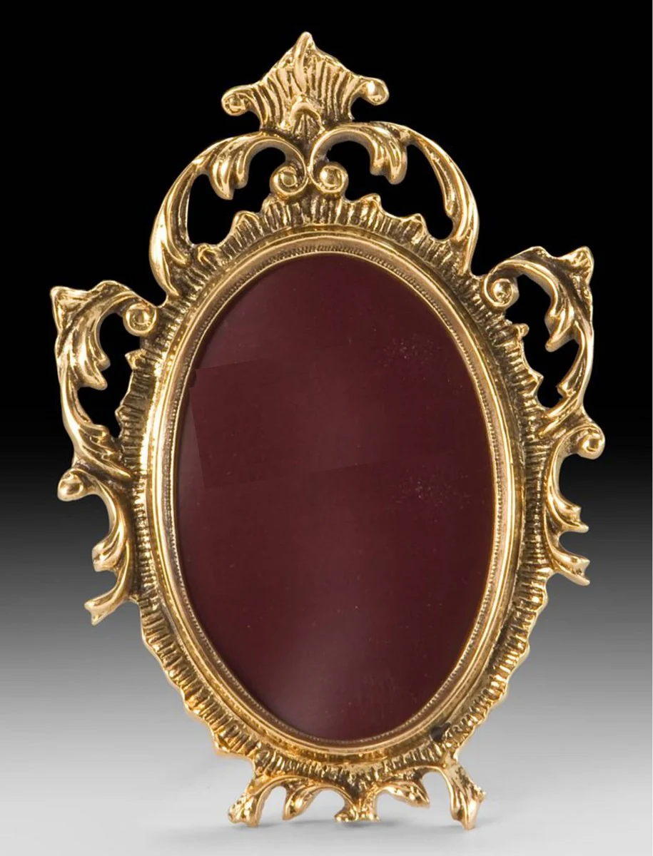 Casa Padrino marco de imagen barroco de lujo oro 13 x A. 19 cm - Marco de imagen de bronce de estilo barroco hecho a mano - Accesorios decorativos barrocos - Noble y Magnífico