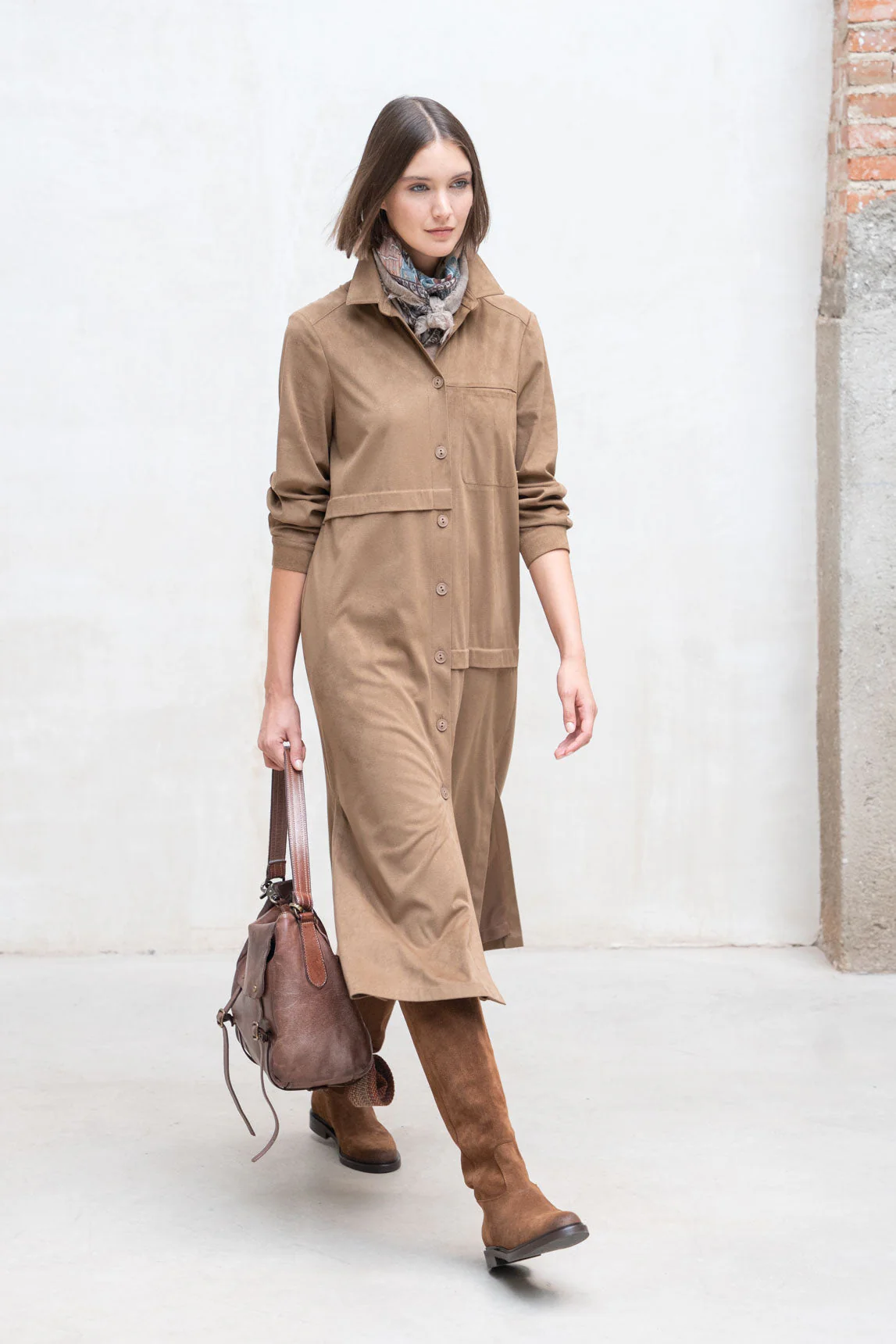Rivera-spain Vestido levita Asti camel