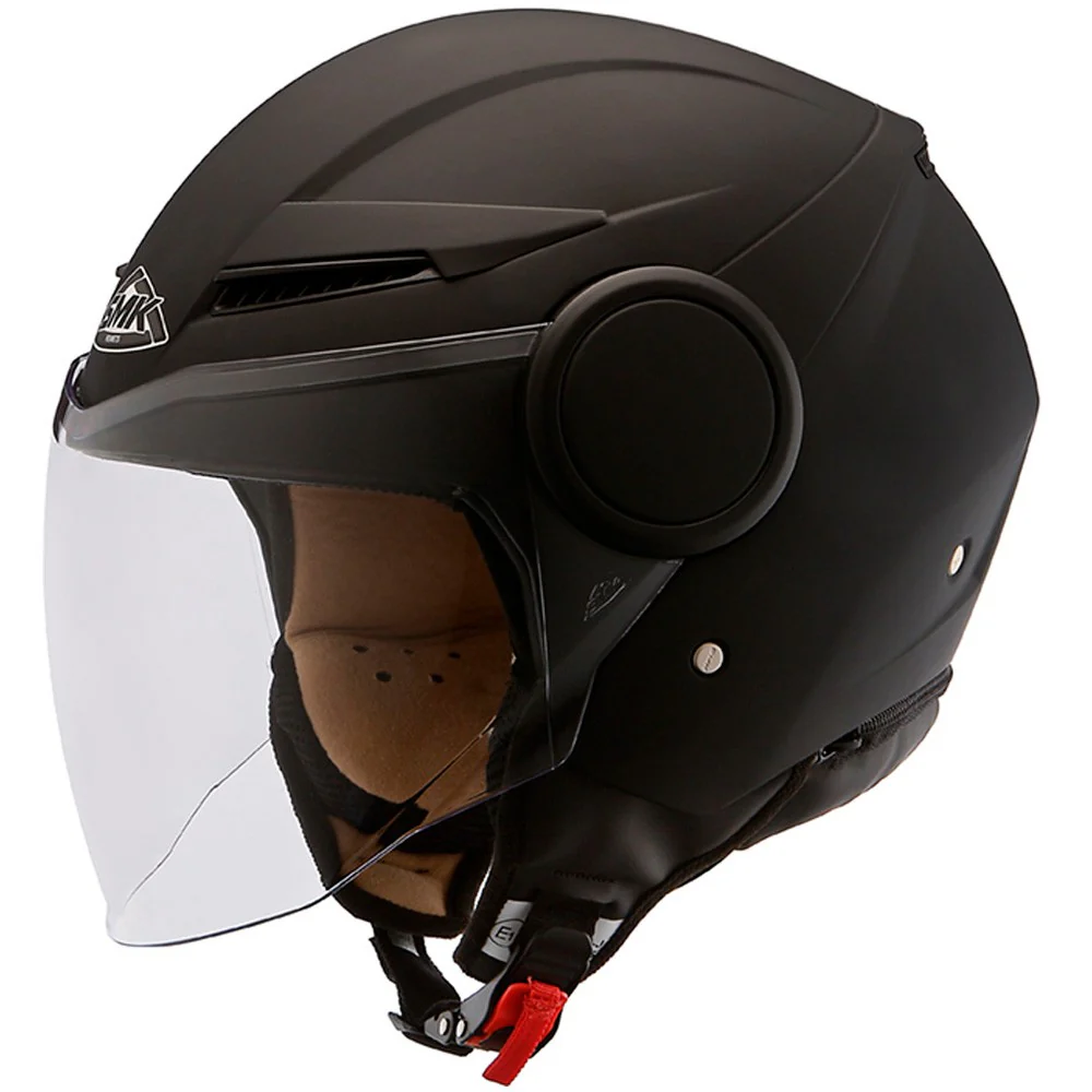 CASCO JET SMK STREEM MONOCOLOR NEGRO MATE