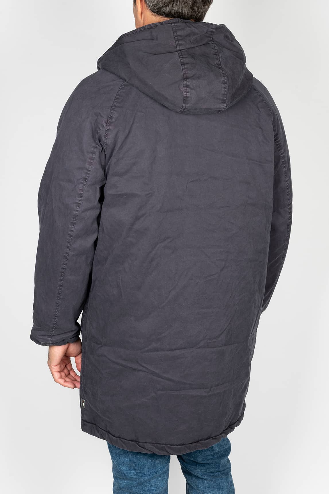 Rivera-spain Parka Keeling larga antracita capucha