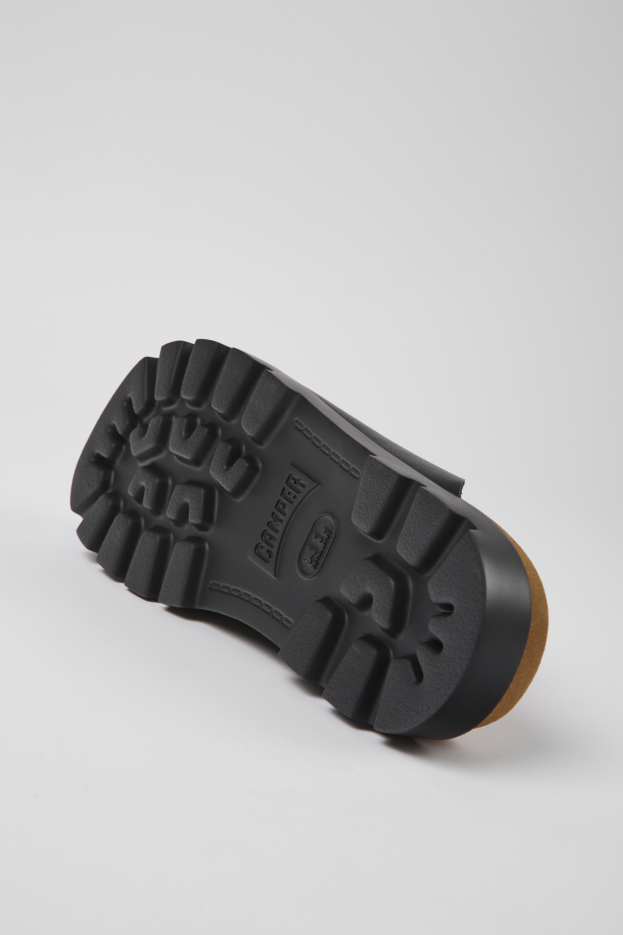 Brutus Sandal - Black leather clogs for men