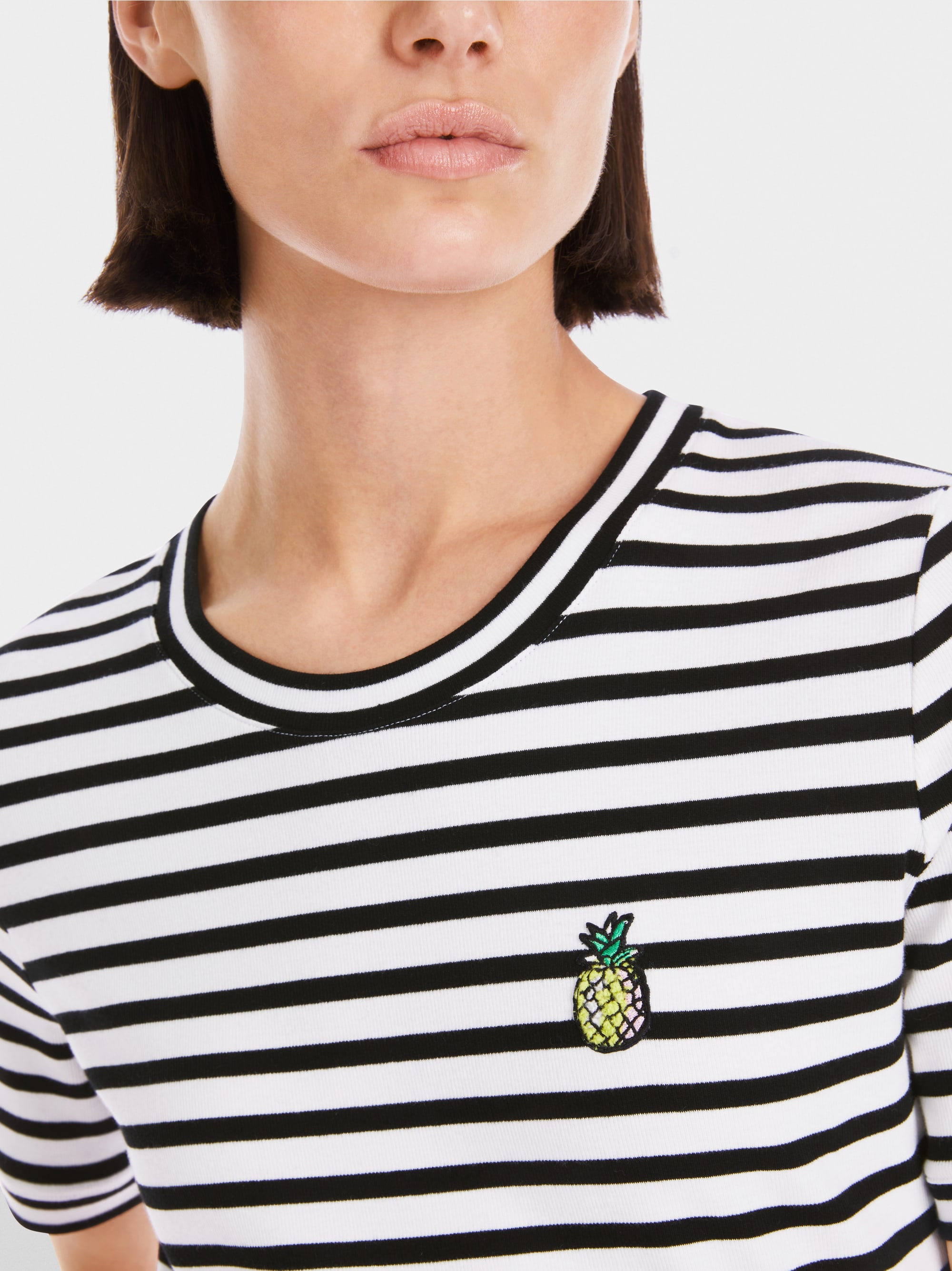 Marc-Cain Striped ribbed T-shirt