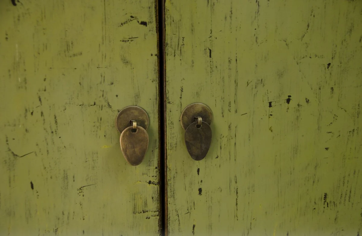 Casa Padrino country style cabinet antique style green 75 x 40 x H. 180 cm - Country Style Collection