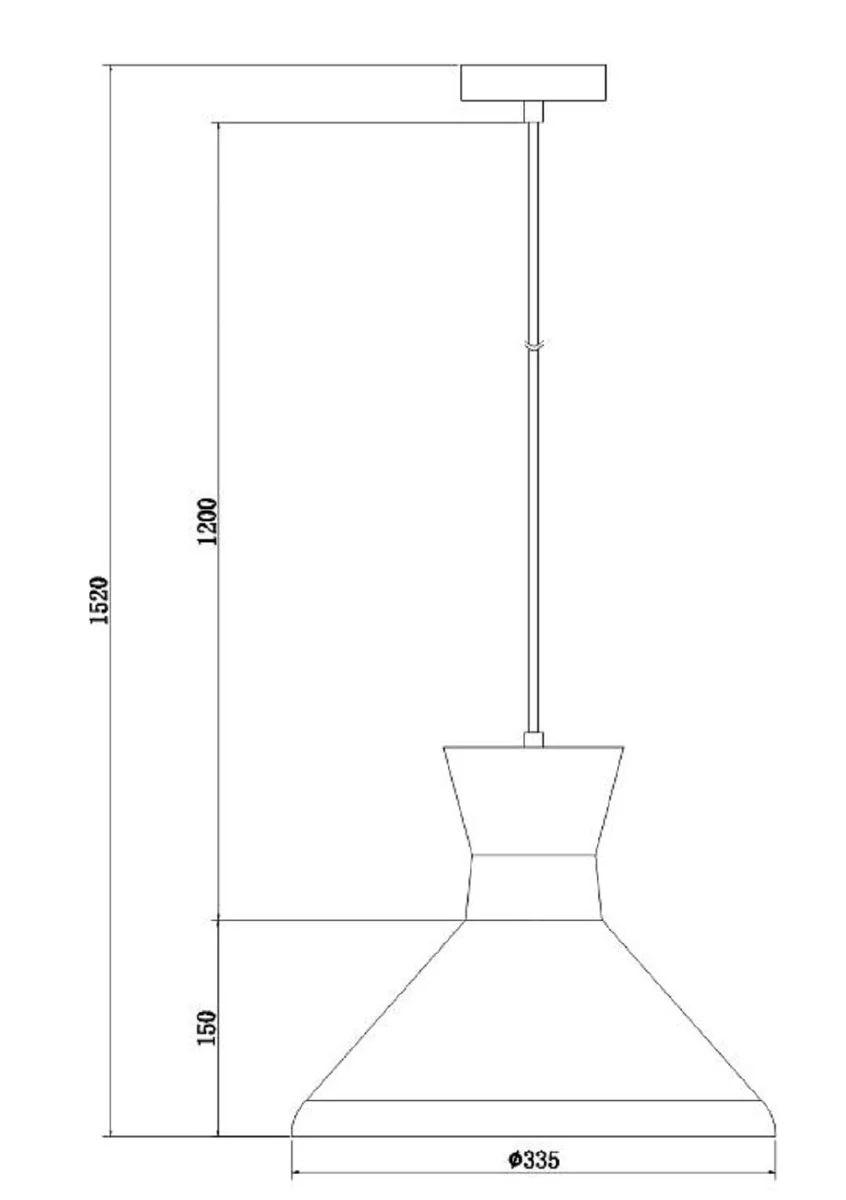 Casa Padrino Lámpara Colgante Champagne / Plata Ø 33,5 cm - Lámpara de Altura Regulable