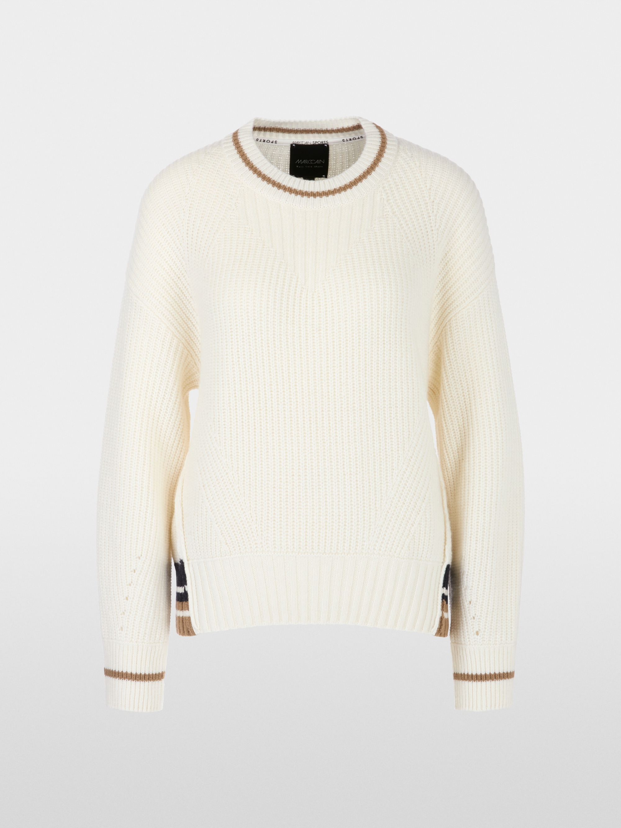 Marc-Cain Egg-shaped sweater – Knitted in Germany