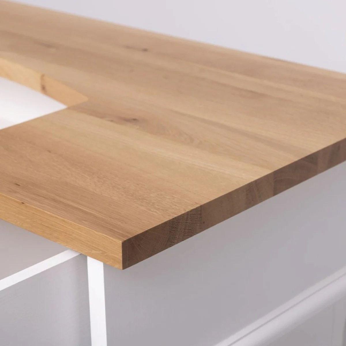 Casa Padrino barra de bar de estilo campestre blanco / natural 120 cm - Mueble bar macizo