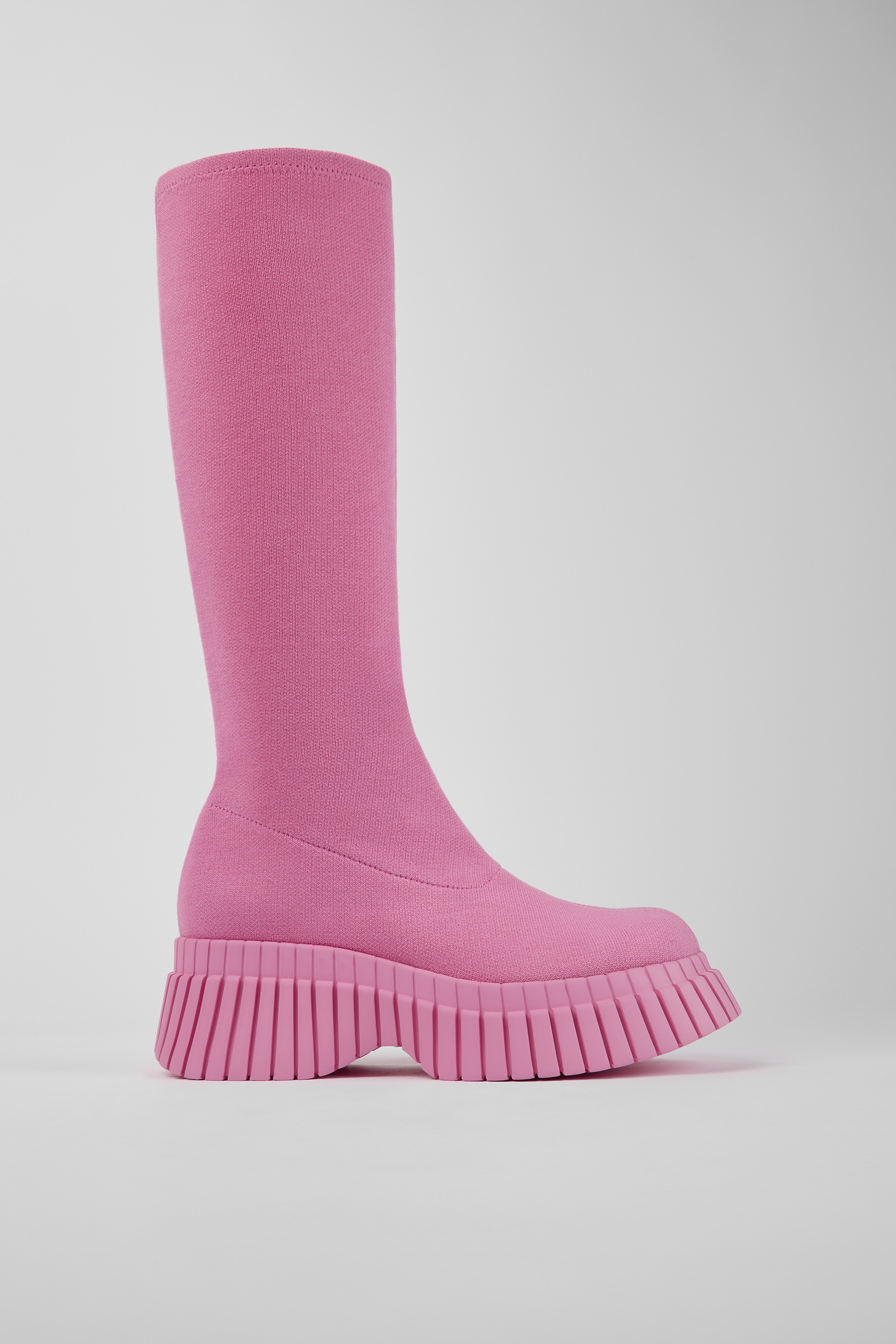 BCN - Pink textile boots for women