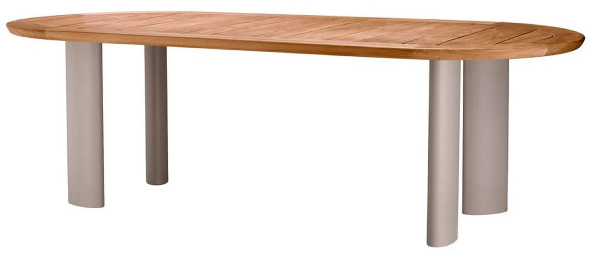 Casa Padrino mesa de comedor de jard¨ªn de lujo natural / arena 247 cm