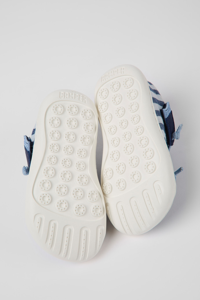 Peu Blue recycled cotton shoes for children