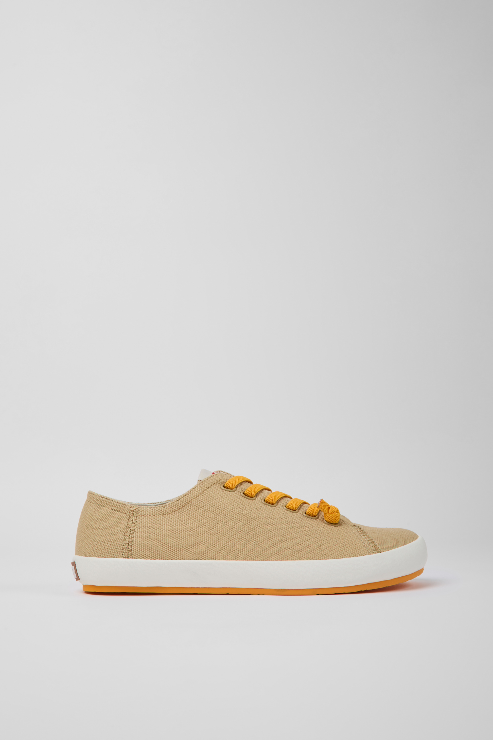 Peu Rambla - Beige textile sneakers for men