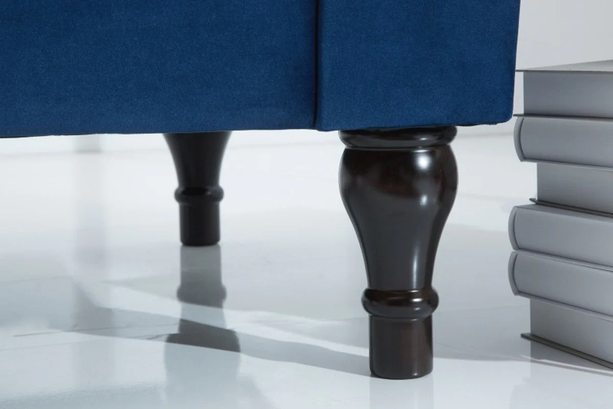 Sof¨¢ Chesterfield Casa Padrino en azul 225 x 90 x H 79 cm - Sof¨¢ Chesterfield de dise?o