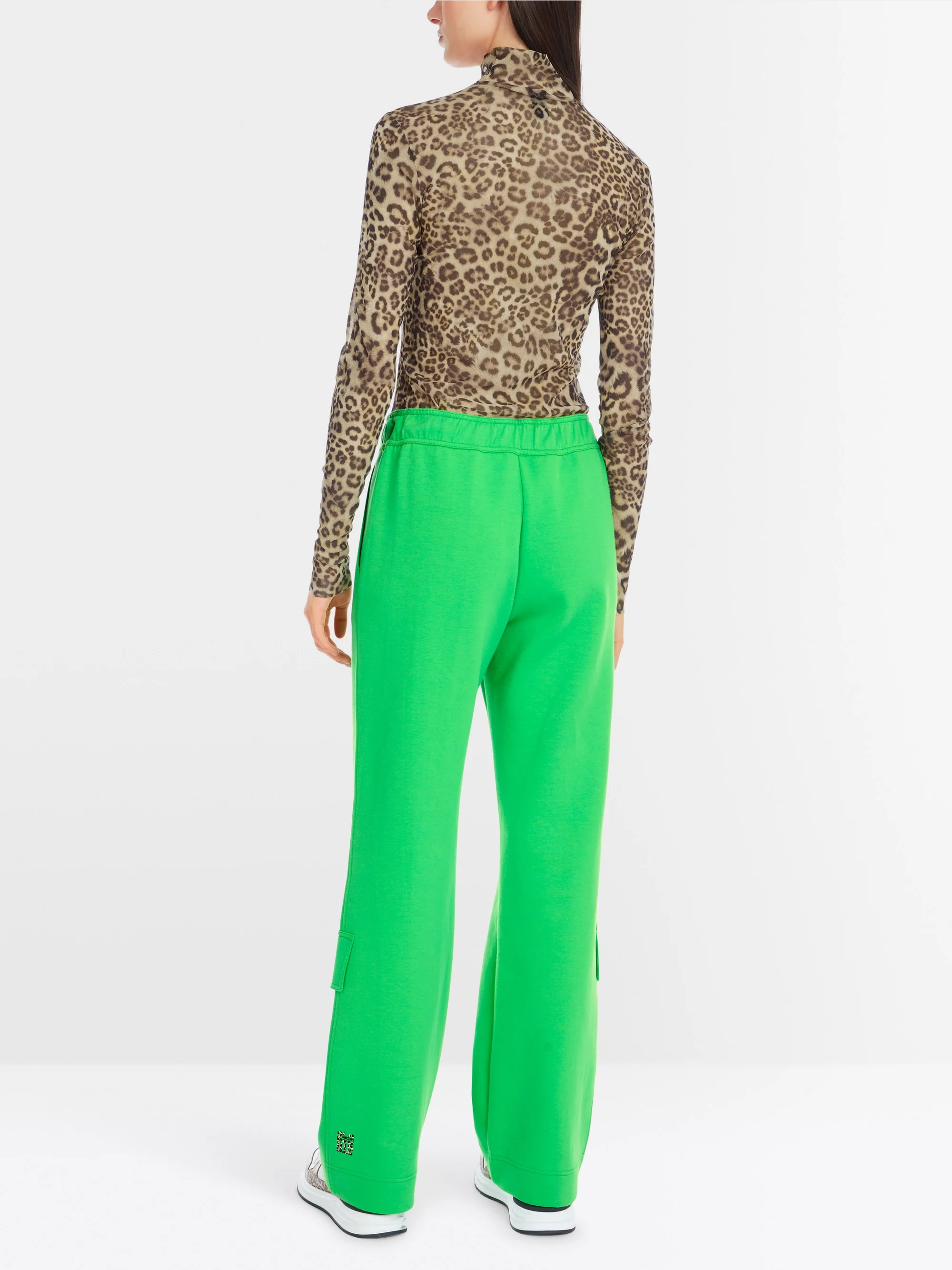 Marc-Cain Leopard long sleeve in mesh