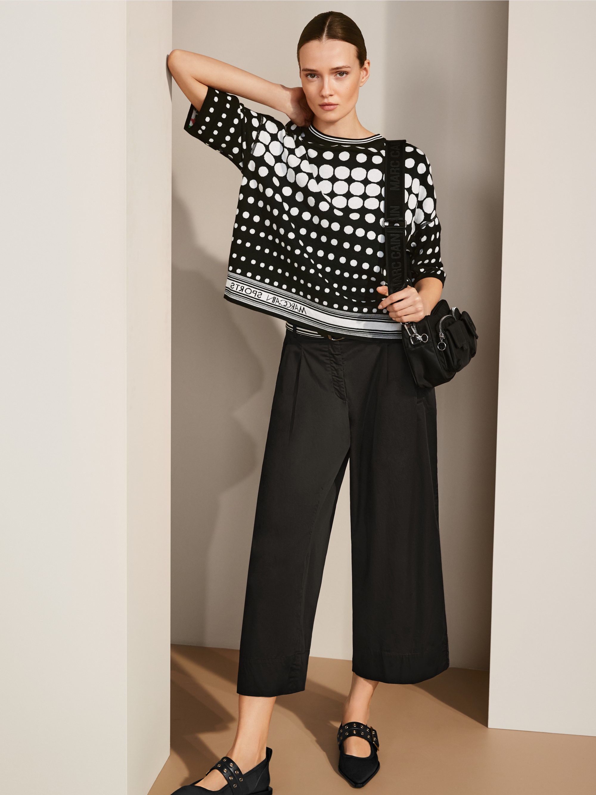 Marc-Cain Knitted in Germany short-sleeve sweater