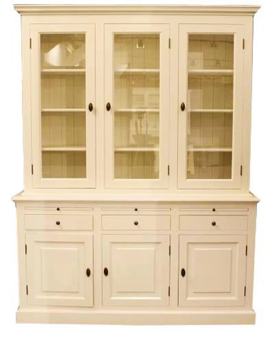 Large Shabby chic country house style cabinet with 4 doors and 3 drawers - buffet cabinet - wardrobe dining room