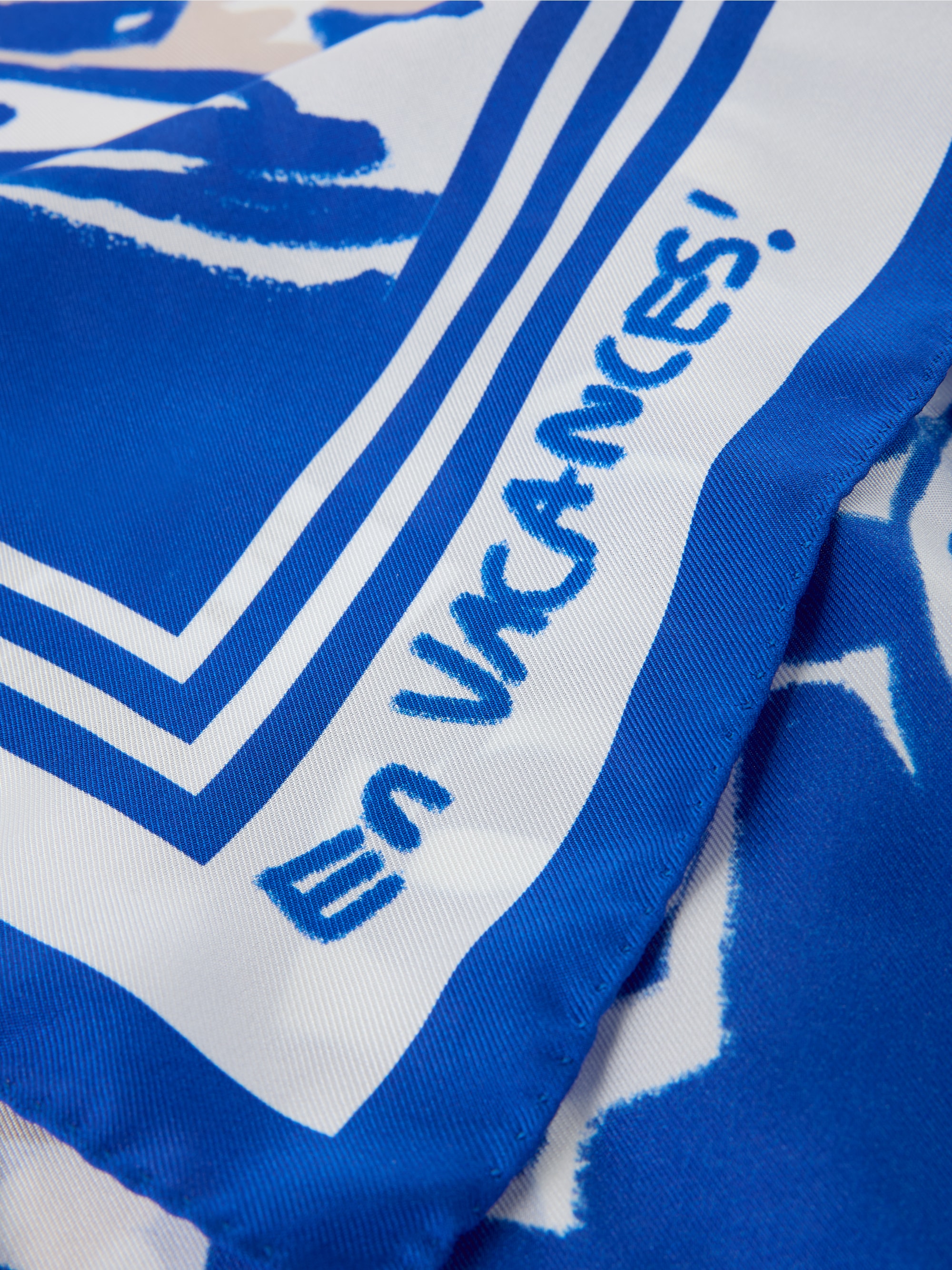 Marc-Cain Silk scarf with artistic motif