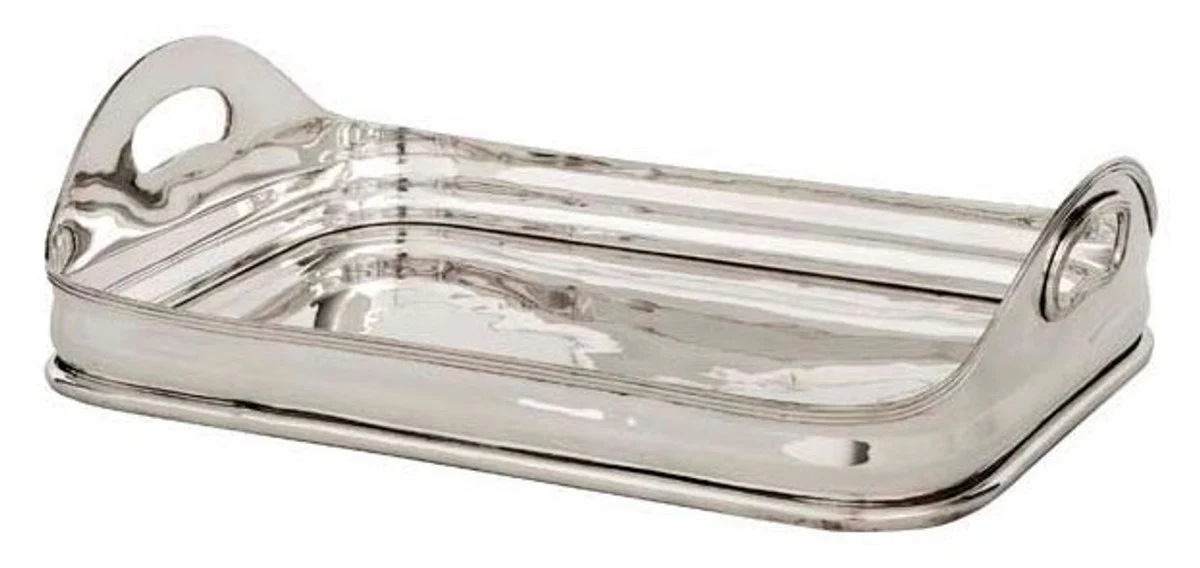 Casa Padrino luxury Tray Rectangular solid Castle Luxury stainless steel plated solid 41 x 30 cm - Luxury Collection - 5 Star catering furniture