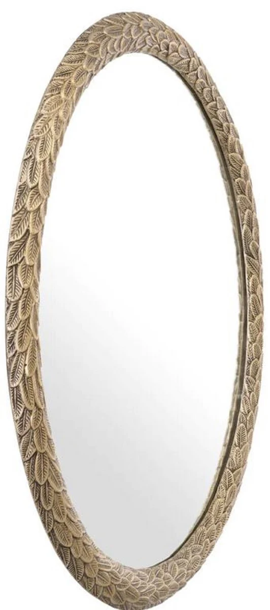 Casa Padrino espejo de lujo lat¨®n antiguo ? 91cm - Espejo de pared redondo