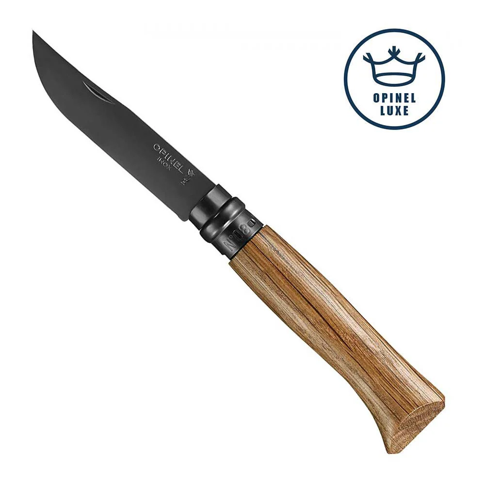 Opinel Luxe Nº8 Roble Black – Navaja de bolsillo serie Lujo