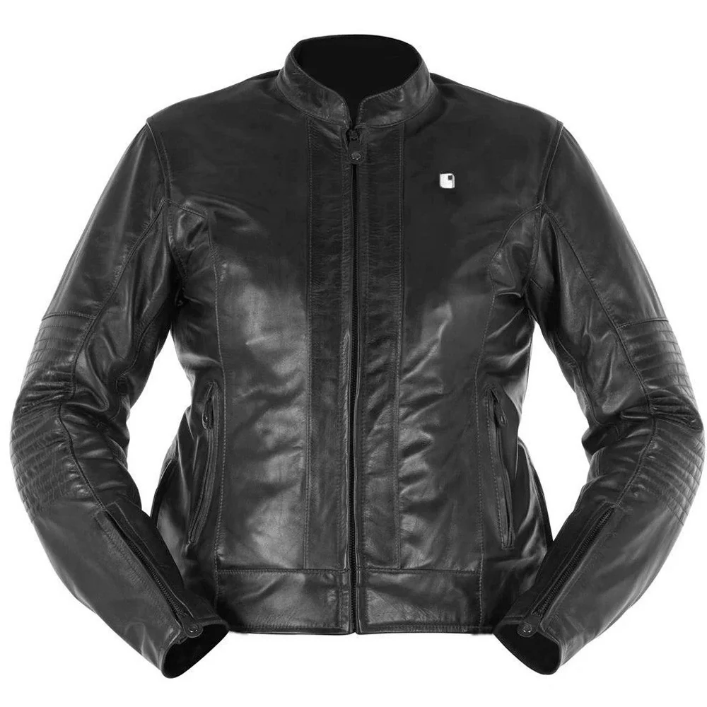 CHAQUETA PIEL OVERLAP DONATELLA NEGRO