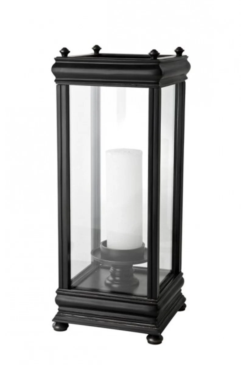 Casa Padrino luxury candle holder / lantern gunmetal 21 x 21 x H. 52 cm - Luxury Candle Holder