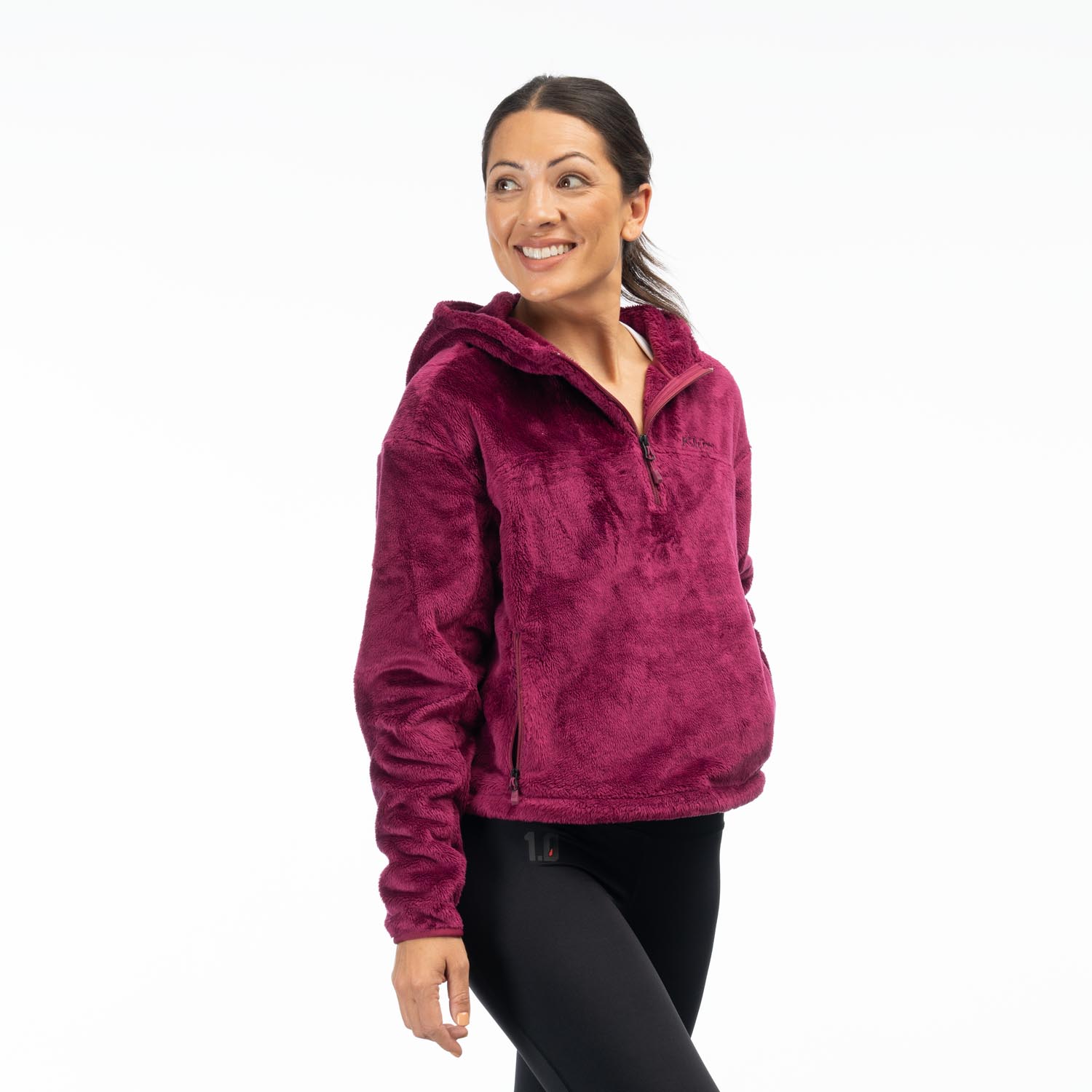 Cascade 1/4 Zip Crop Hoodie