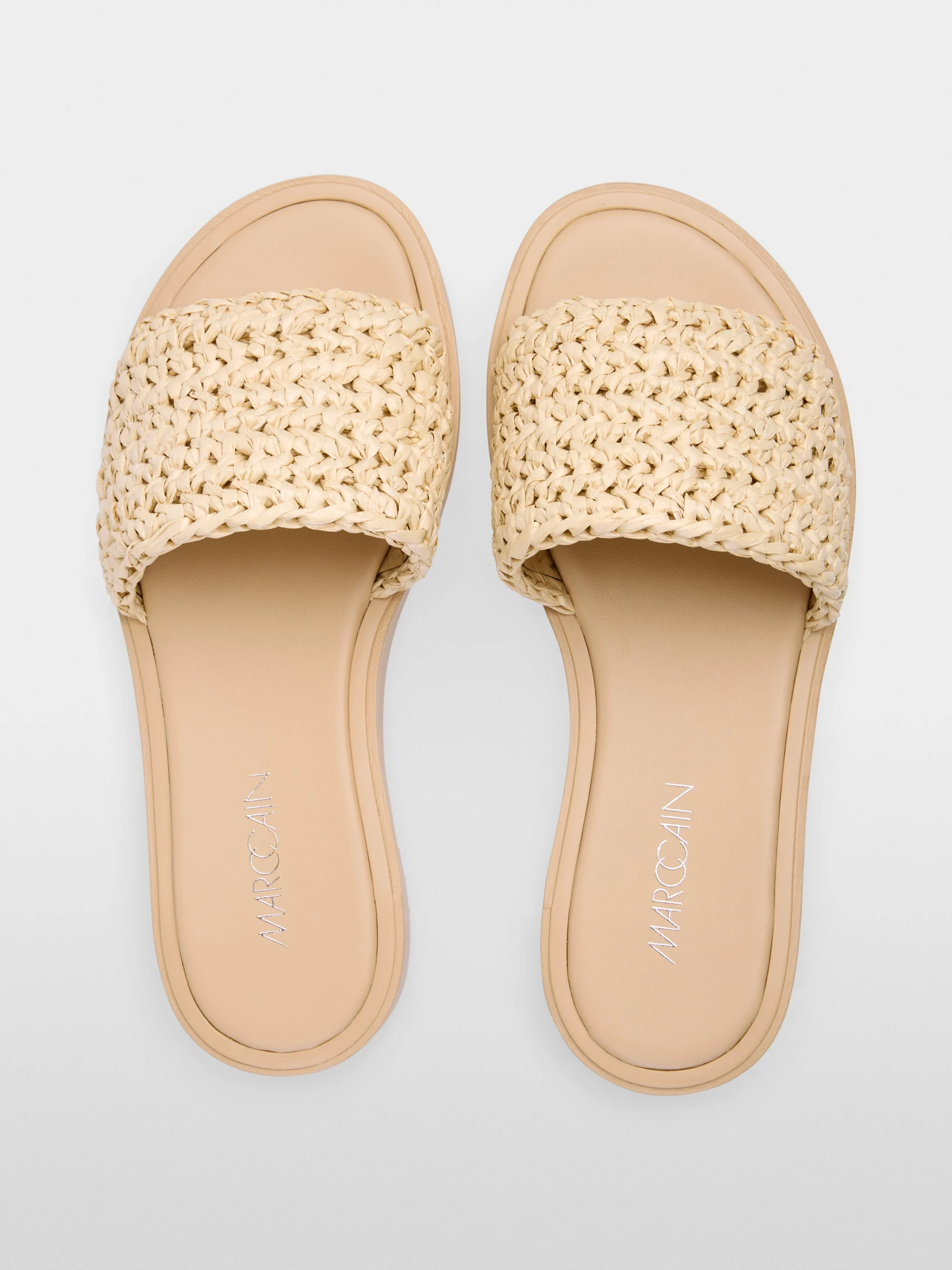 Marc-Cain Mules made from raffia