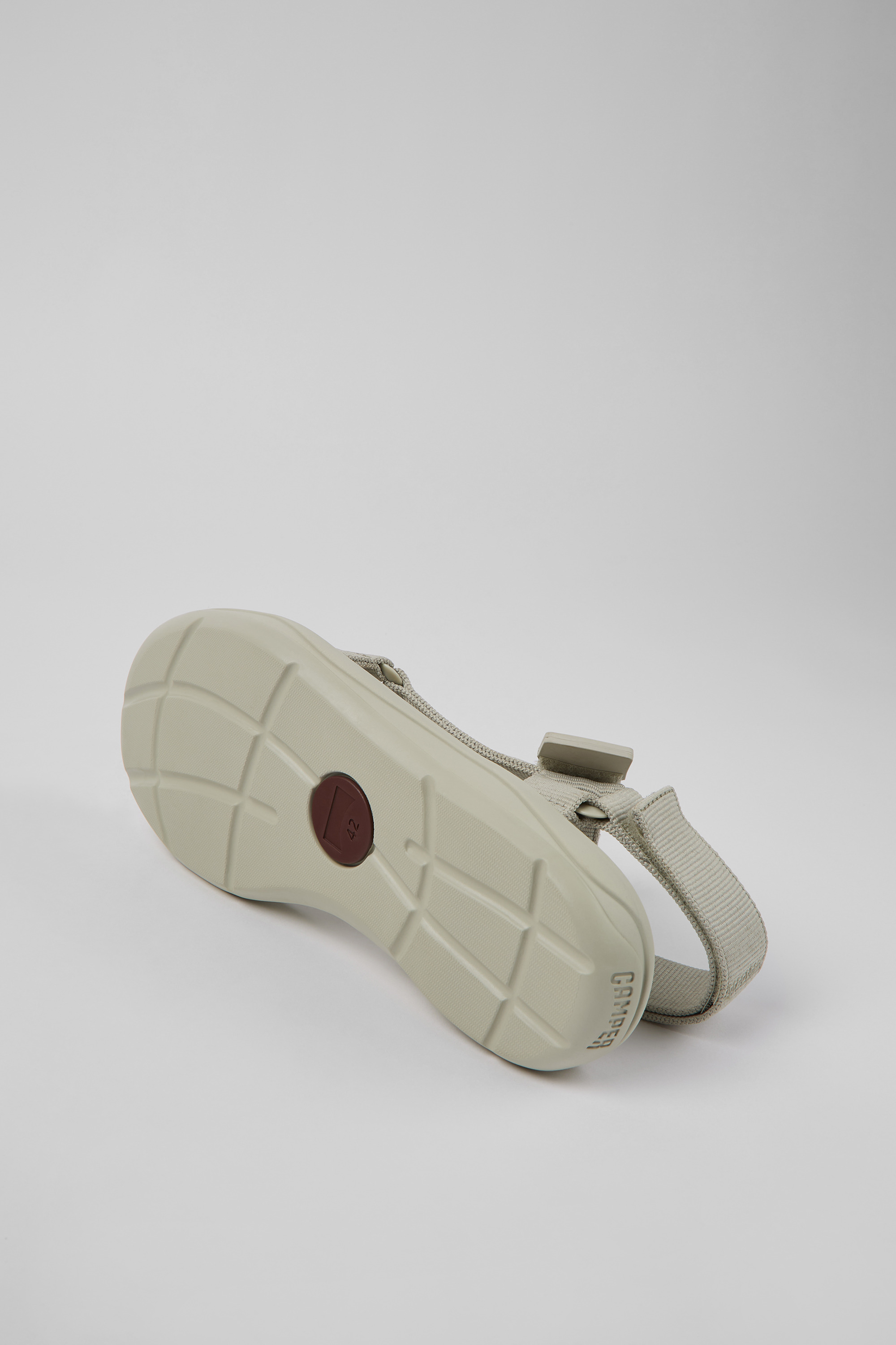 Match - Gray textile sandals for men