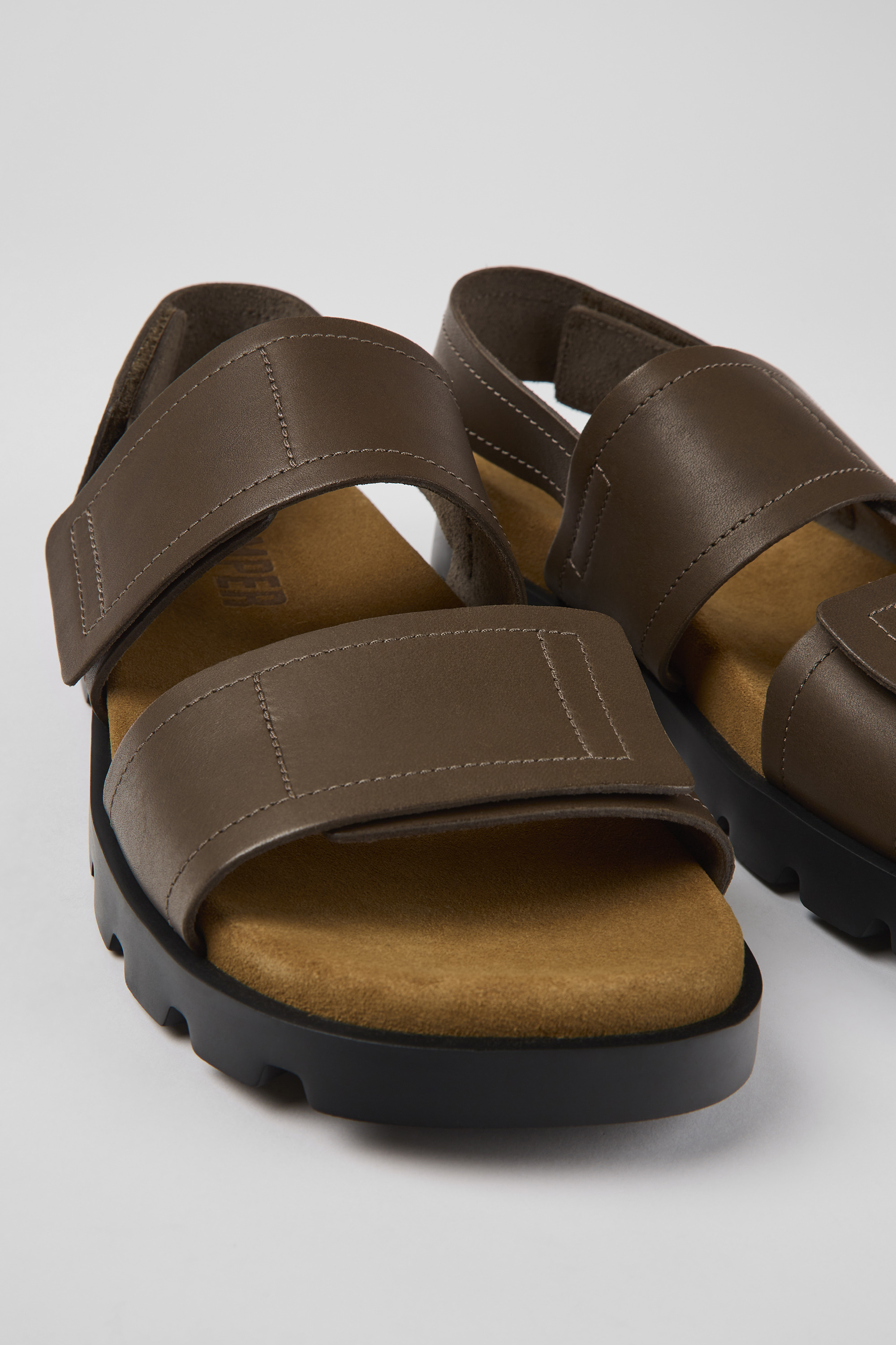 Brutus Sandal - Brown leather sandals for men
