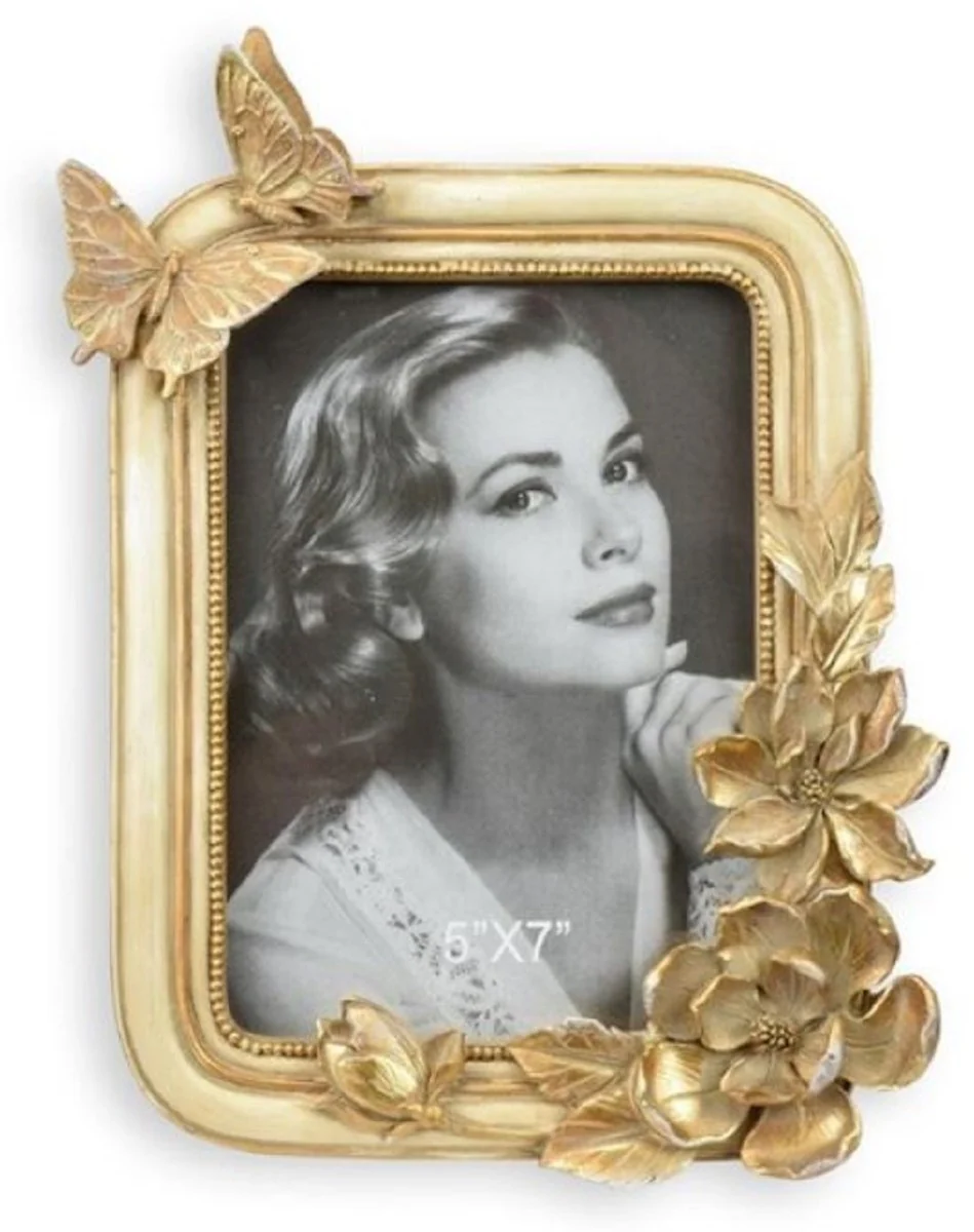 Casa Padrino marco de imagen barroco oro 19,5 x A. 25,4 cm - Marco de fotos de estilo antiguo - Decoración de escritorio barroco - Accesorios decorativos estilo barroco - Interior barroco