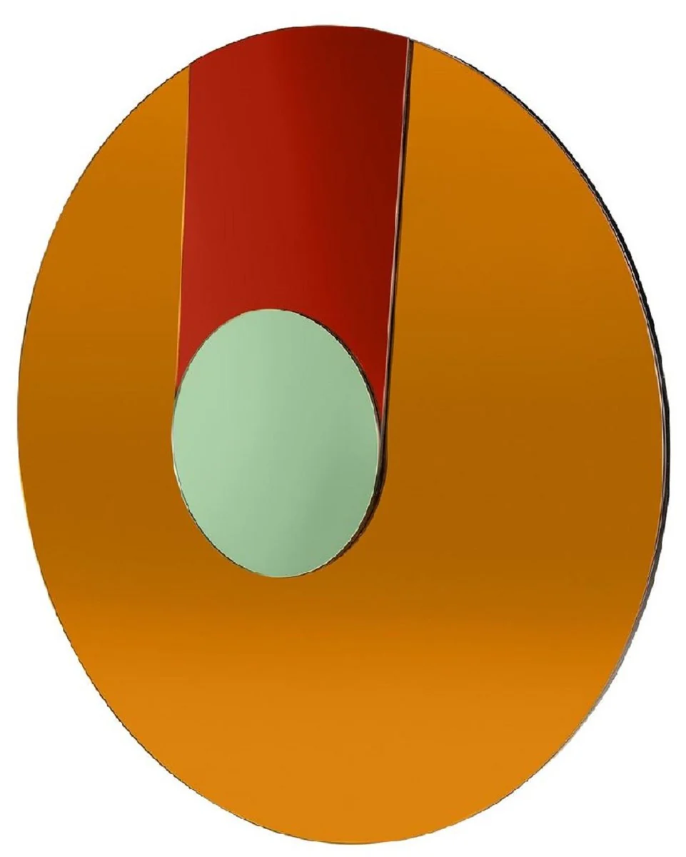 Casa Padrino espejo de dise?o multicolor ? 120 cm - Espejo de armario - Espejo de sal¨®n redondo - Muebles de dise?o - Calidad de Lujo