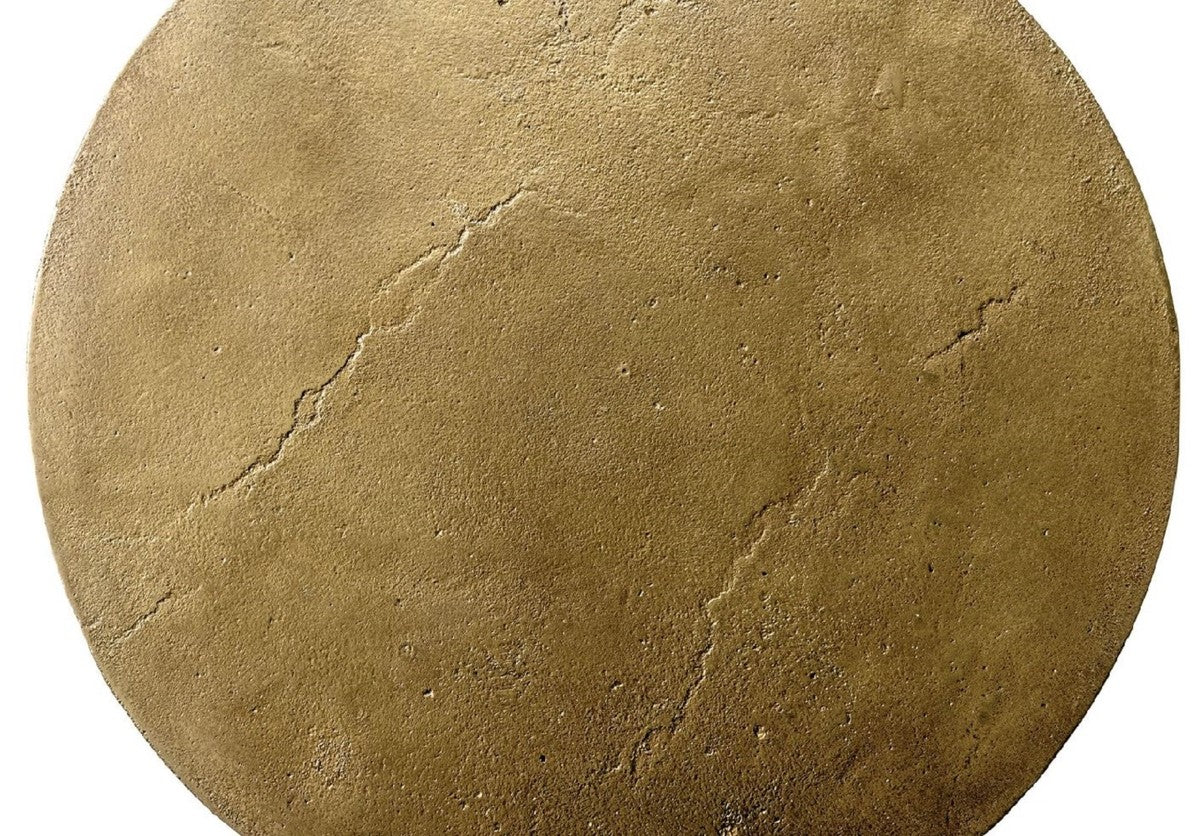 Casa Padrino mesa auxiliar de dise?o bronce ? 50 x A. 60 cm - Mesa redonda de aluminio - Muebles de sal¨®n - Muebles de lujo - Muebles de dise?o - Interiores de lujo - Interiores de dise?o