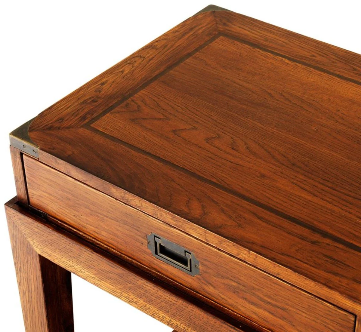 Casa Padrino consola de lujo con 3 cajones en marrón 162,5 x 47,5 x H. 76 cm - muebles de sala