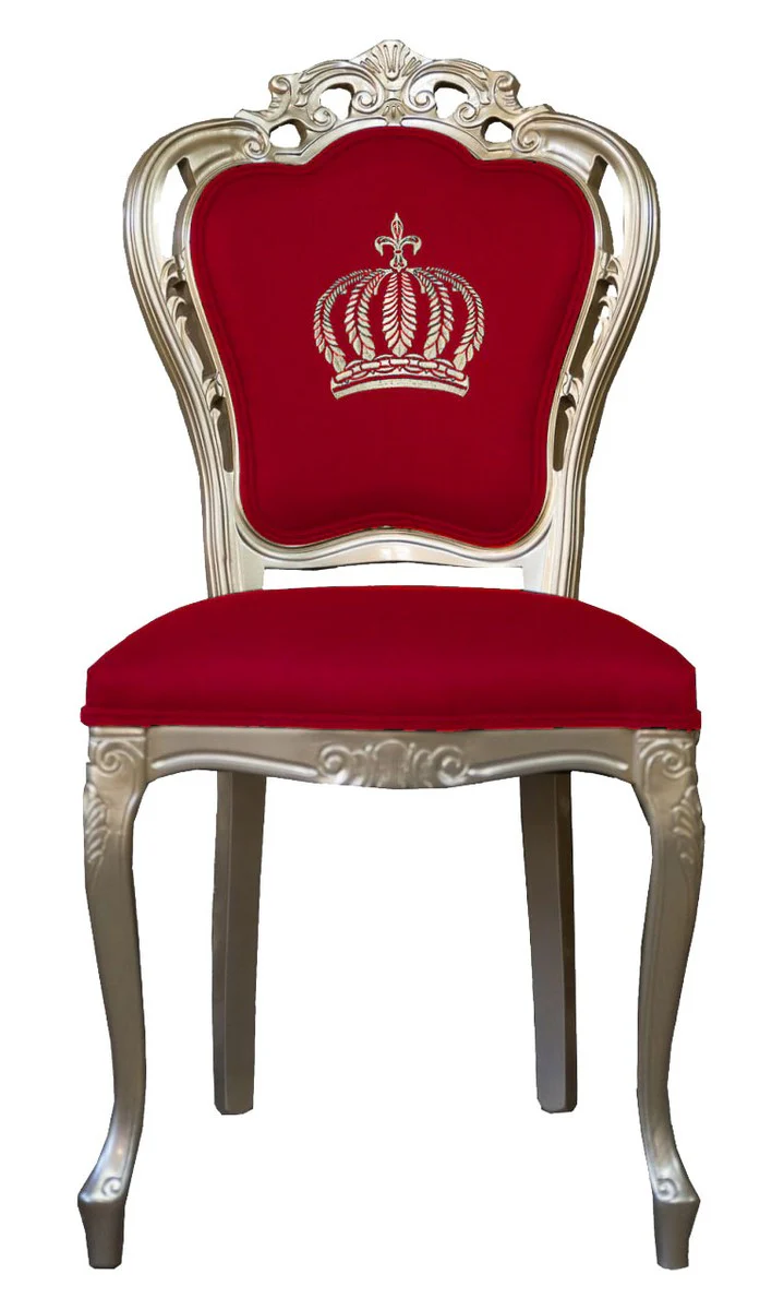 Pomp??s by Casa Padrino luxury baroque dining chair red / gold - Pomp??s baroque chair designed by Harald Gl??ckler