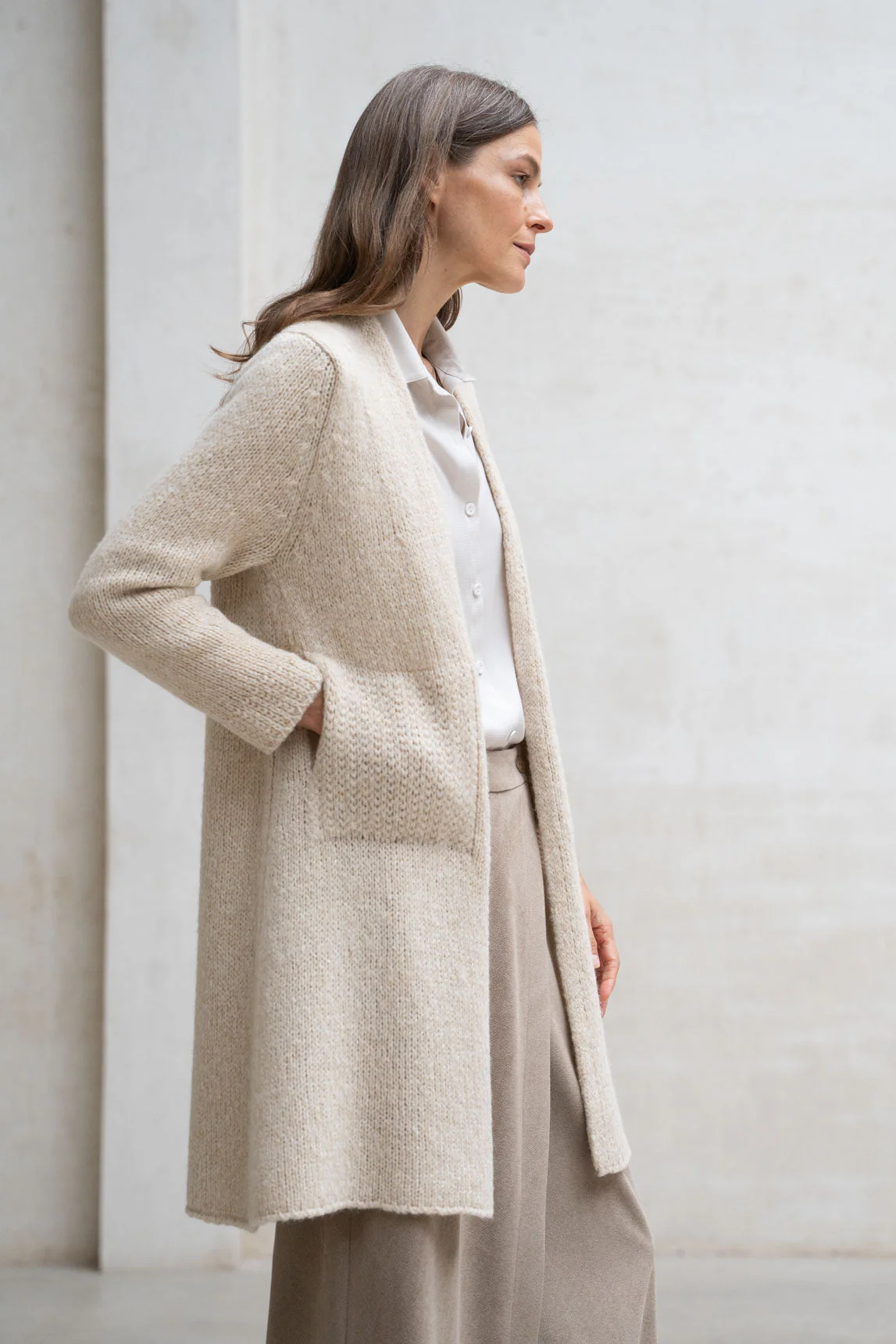 Rivera-spain Cárdigan Merano beige lamé