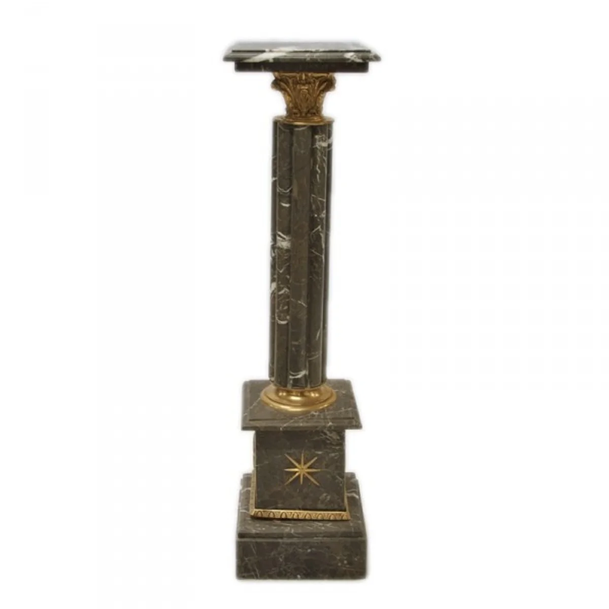 Marble column in the Baroque style black Height: 100cm, Width: 30 cm Depth: 30 cm - marble column