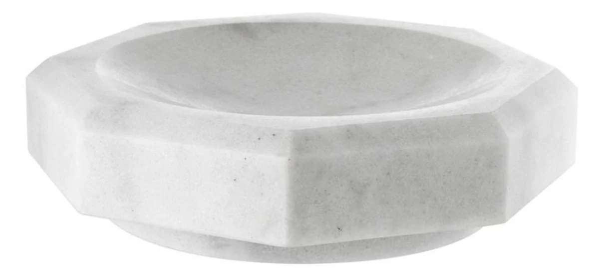 Casa Padrino diseñador tazón de mármol blanco de 25 x 25 x 7 cm H. - calidad de lujo