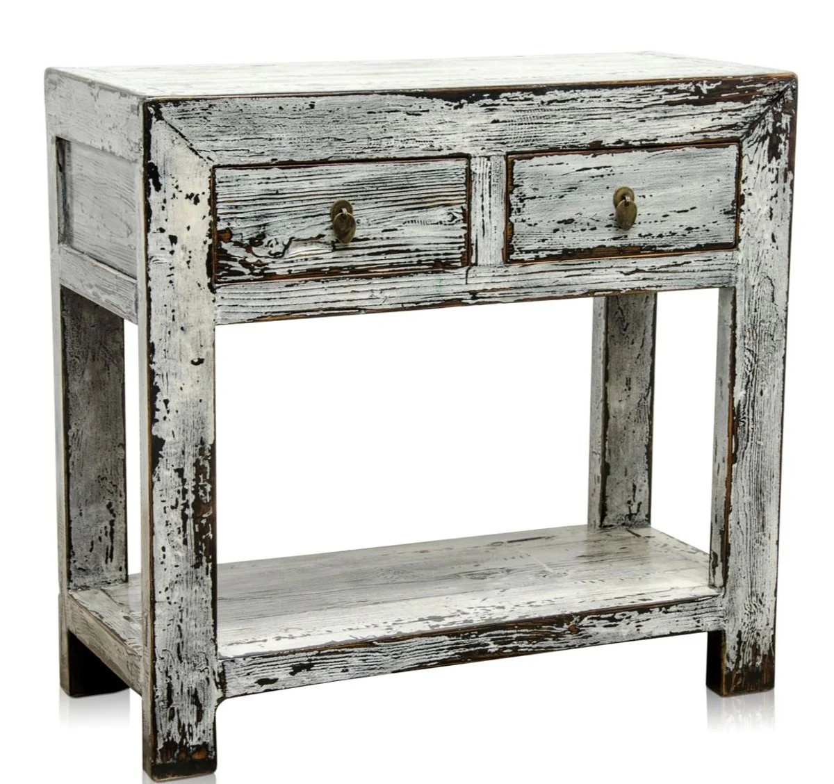 Casa Padrino consola de estilo country estilo antiguo blanco 90 x 40 x H. 85 cm - Muebles de Estilo Country